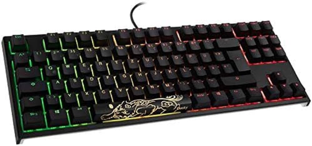 Klawiatura Ducky One 2 TKL PBT, MX-Red, RGB LED - czarna